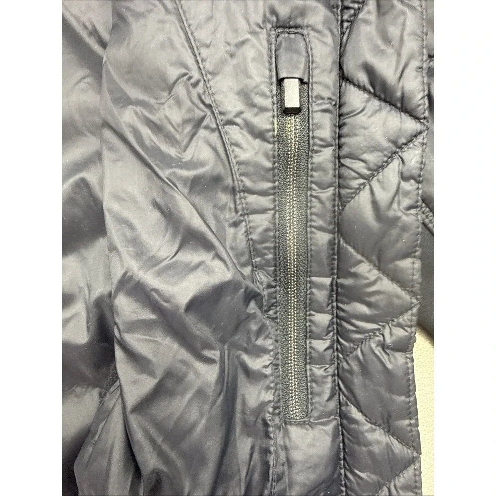 Athleta Rock Ridge Puffer Jacket Women XS PRIMALOFT Quilted Thumb Hole Hood NICE